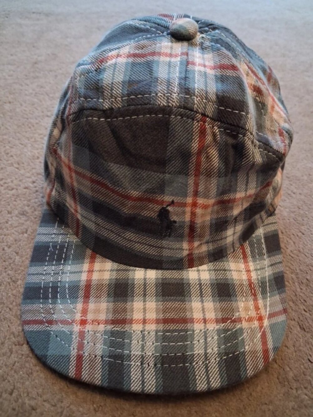 Polo Ralph Lauren Vintage 5-Panel Checkered Plaid Cap